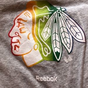 Blackhawks Reebok shirt, size 2XL but fits like XL